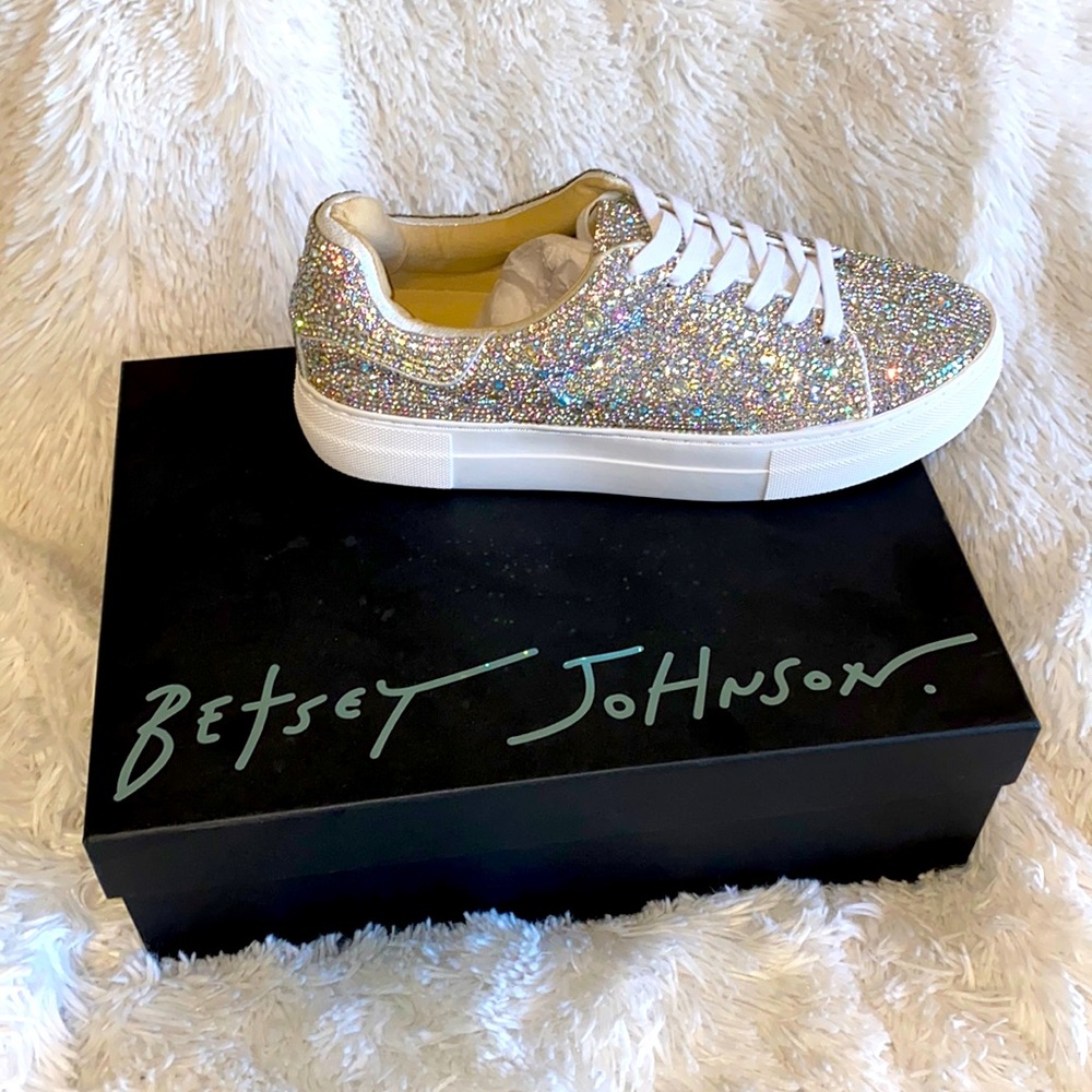 Betsey Johnson Rhinestone Sneakers